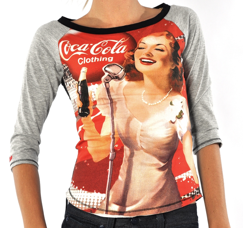 pork select moron Hellás Fashion Store.:.Coca-Cola /Camisetas/feminino/Camiseta 3/4 Coca-Cola  0363201943
