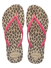 Havaianas Slim Animals Fluo - oncinha