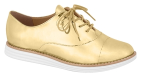 Sapato Feminino Oxford Vizzano 1231100 DOURADO