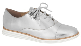 SAPATO FEMININO OXFORD VIZZANO PRATA