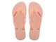 Chinelo Slim Havaianas Logo Metallic - Rosa