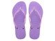 Chinelo Slim Havaianas Logo Metallic - Roxo