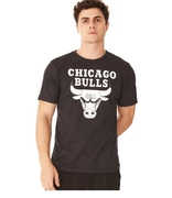 Camiseta NBA Especial Chicago Bulls Preta